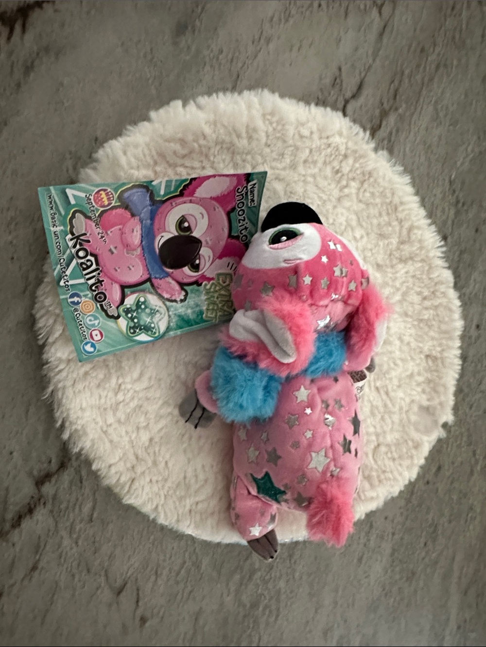 Sparkle Pink Cuteitos Bearitos Plush- Discontinued Series